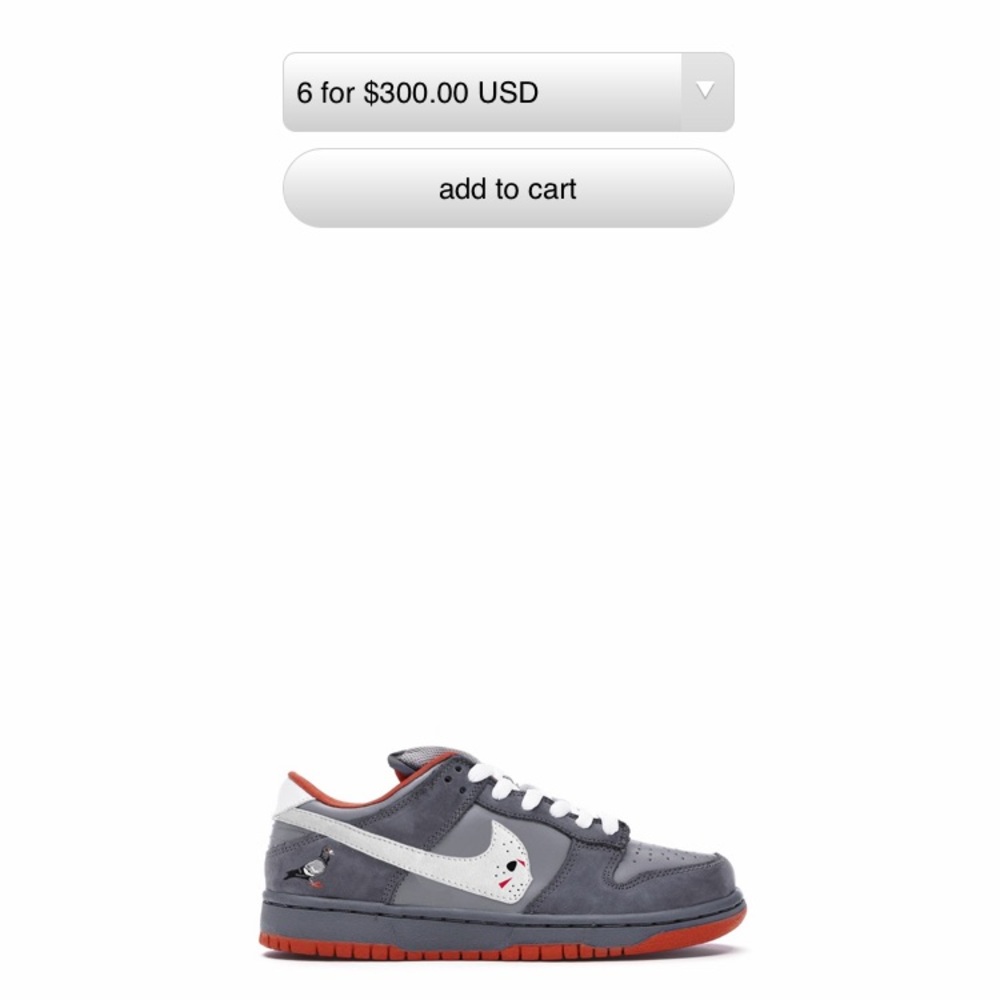 Warren Lotas x StaplePigeon (jason voorhees) Dunk
